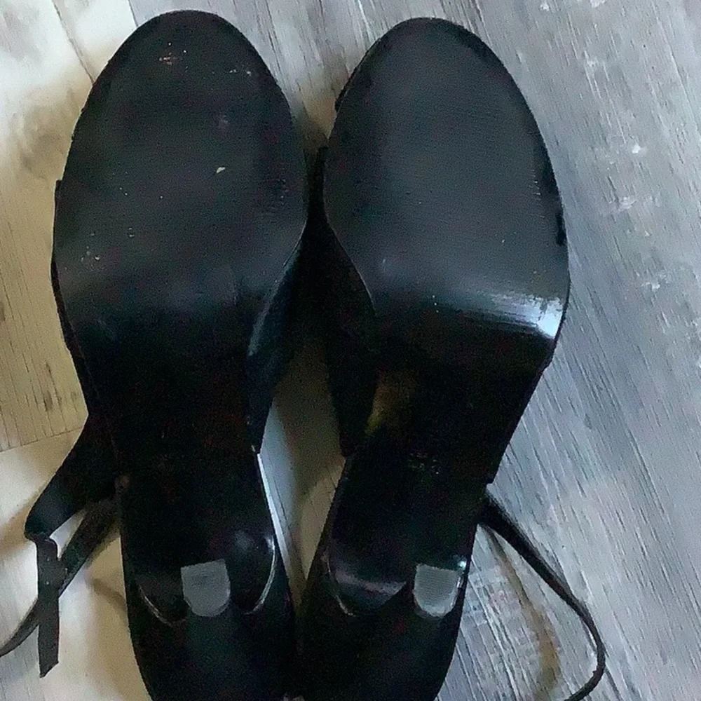 MIA Black Slingback Heels with Cutout Design - Picture 6 of 9